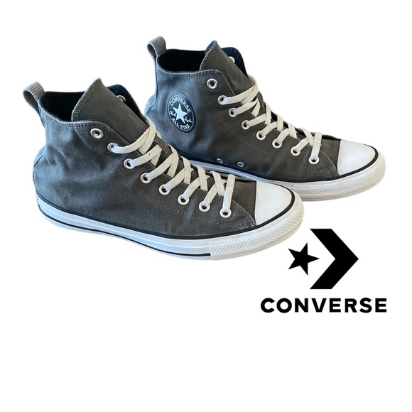 Converse Other - CONVERSE Chuck Taylor All Star | High Tops | Charcoal Black Logo | Men’s 9.5